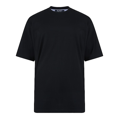 KAM Plain T-Shirt Black