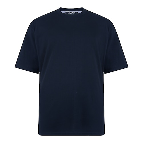 KAM T-Shirt Rundhalsausschnitt Marineblau