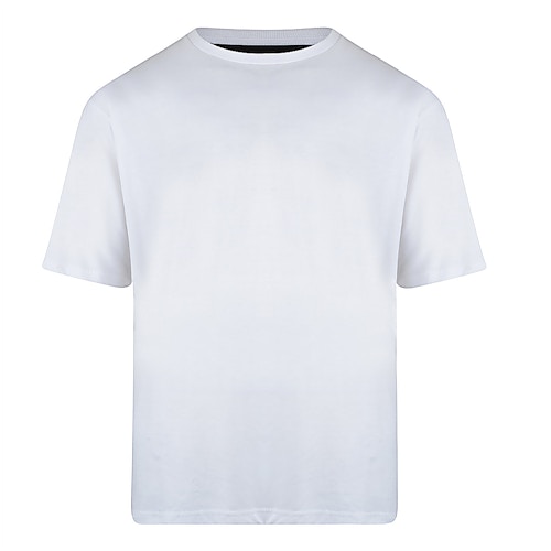 KAM T-Shirt Rundhalsausschnitt Weiß