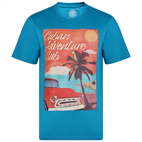 KAM Cuban Printed T-Shirt Breeze