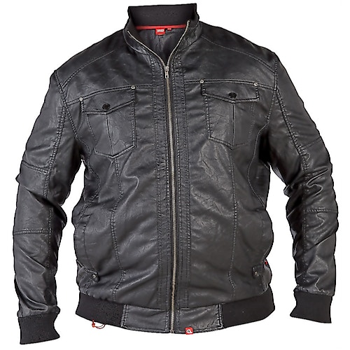 D555 Black Faux Leather Jacket