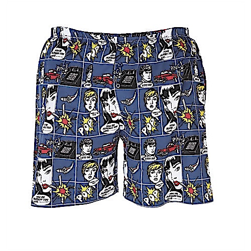 Duke Navy Graphic Print Boxer Shorts