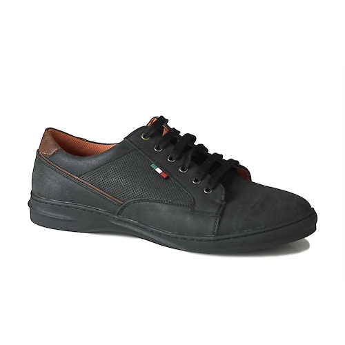 D555 Darren Casual Lace Up Shoe Black