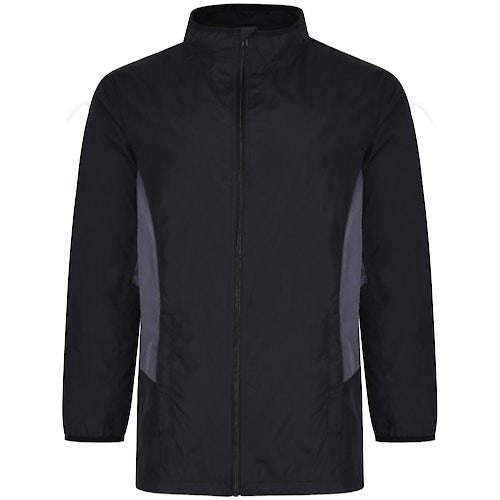 Bigdude Lightweight Contrast Panel Showerproof Jacket Black