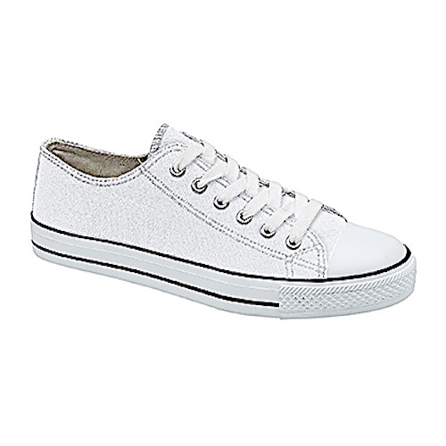 Canvas Leisure Trainers White