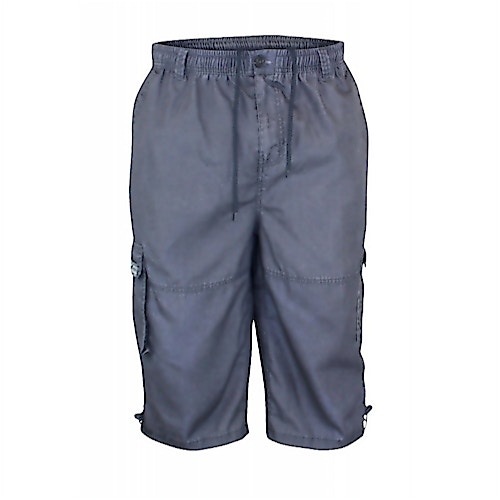 D555 Mason Grey Cargo Capri Pant with Leg Pocket