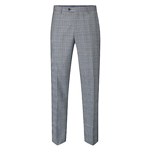 Skopes Bracali Check Trousers Grey/Teal