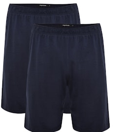 Bigdude Twin Pack Classic Pyjama Shorts Navy