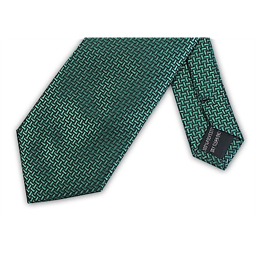 Knightsbridge extra lange Krawatte mit Muster Grün
