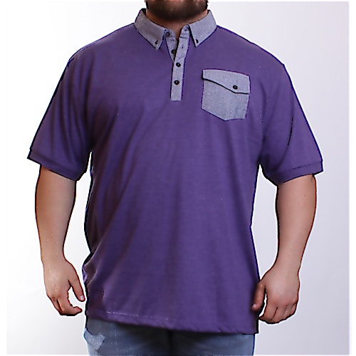 Espionage Purple Jersey Polo Shirt