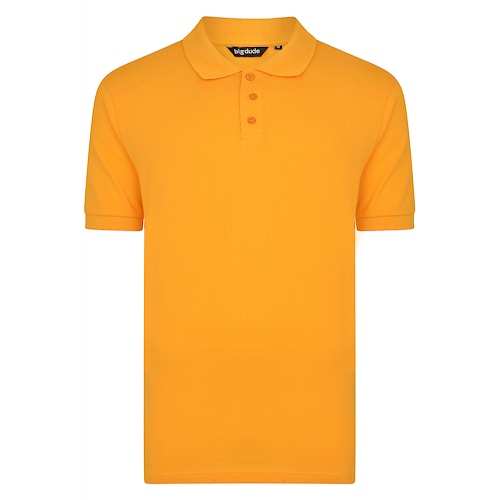 Bigdude klassisches Poloshirt Orange Tall Fit 