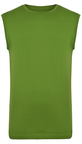 Bigdude Plain Sleeveless T-Shirt Desert Cactus Tall
