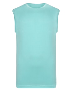 Bigdude Plain Sleeveless T-Shirt Turquoise