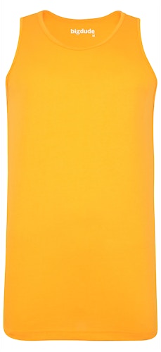 Bigdude Plain Vest Orange Tall