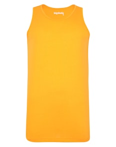 Bigdude klassisches Tanktop Orange Tall Fit 