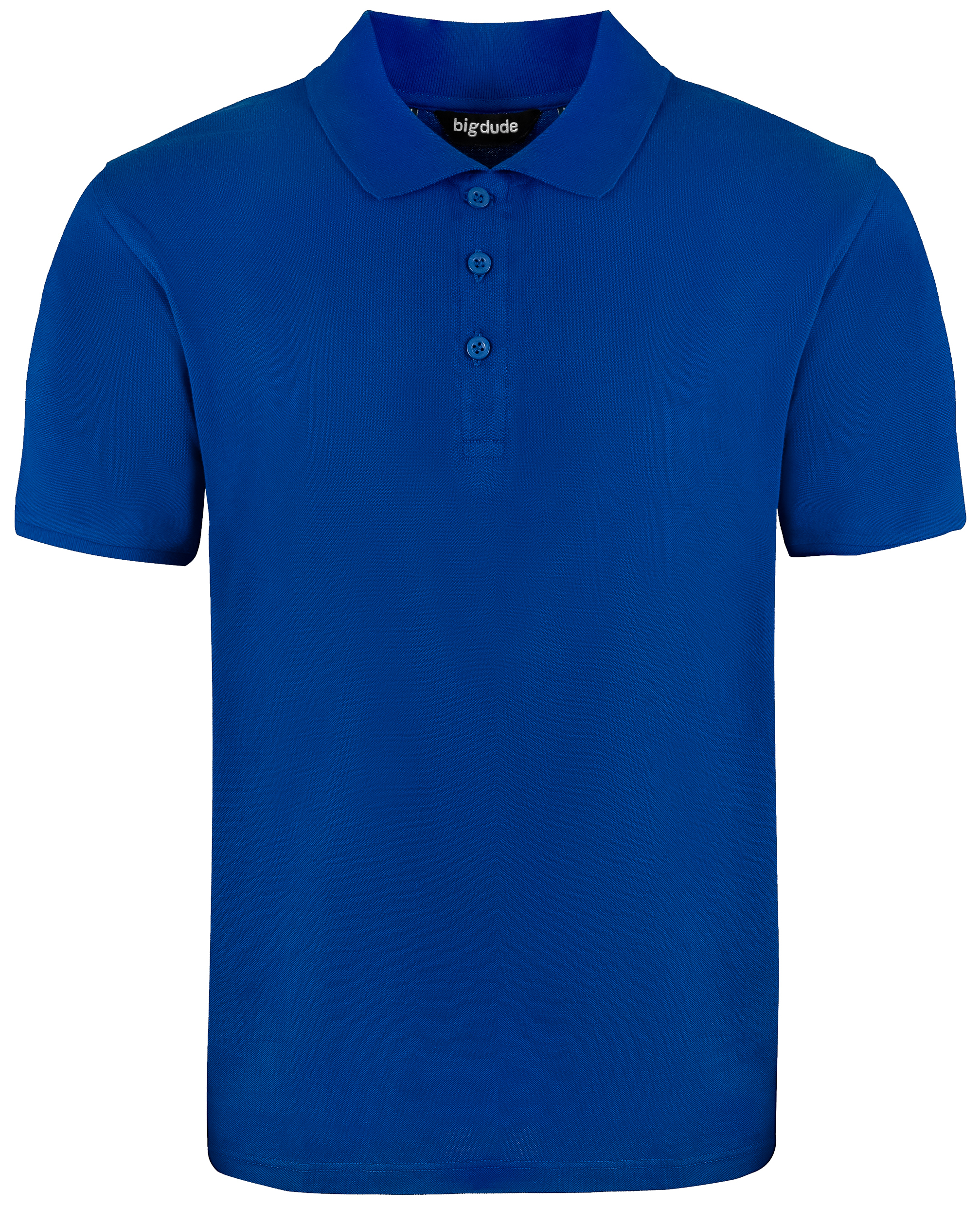 plain blue polo shirt