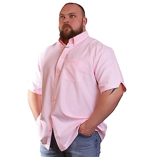 Espionage Pink Short Sleeved Oxford Shirt
