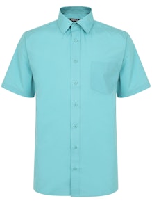 Bigdude Classic Short Sleeve Poplin Shirt Green