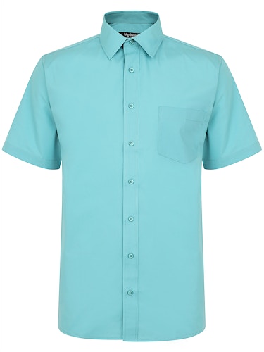 Bigdude Classic Short Sleeve Poplin Shirt Green
