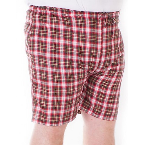 Fitzgerald Loungewear check shorts Red