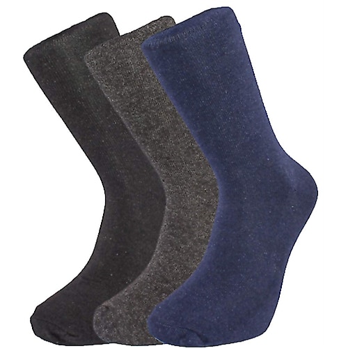 Basics Navy/Black/Grey Socks 6 Pairs