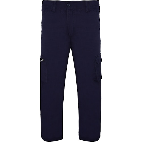 Bigdude Straight Fit Cargo Trousers Navy
