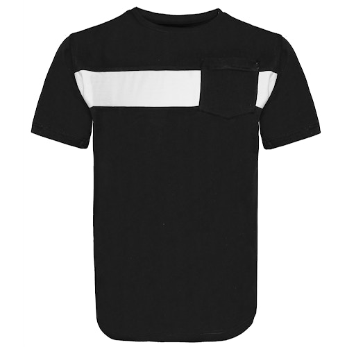 Bigdude Stripe Crew Neck T-Shirt Black