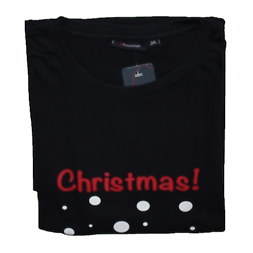 Espionage Black Novelty Christmas 'Icy' T-Shirt