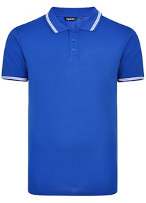 Bigdude Tipped Polo Shirt Royal Blue