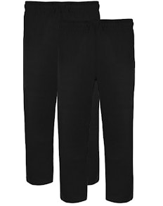 Bigdude Twin Pack Classic Pyjama Trousers Black