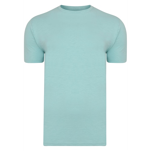 Bigdude Vintage Marl Slub T-Shirt Turquoise